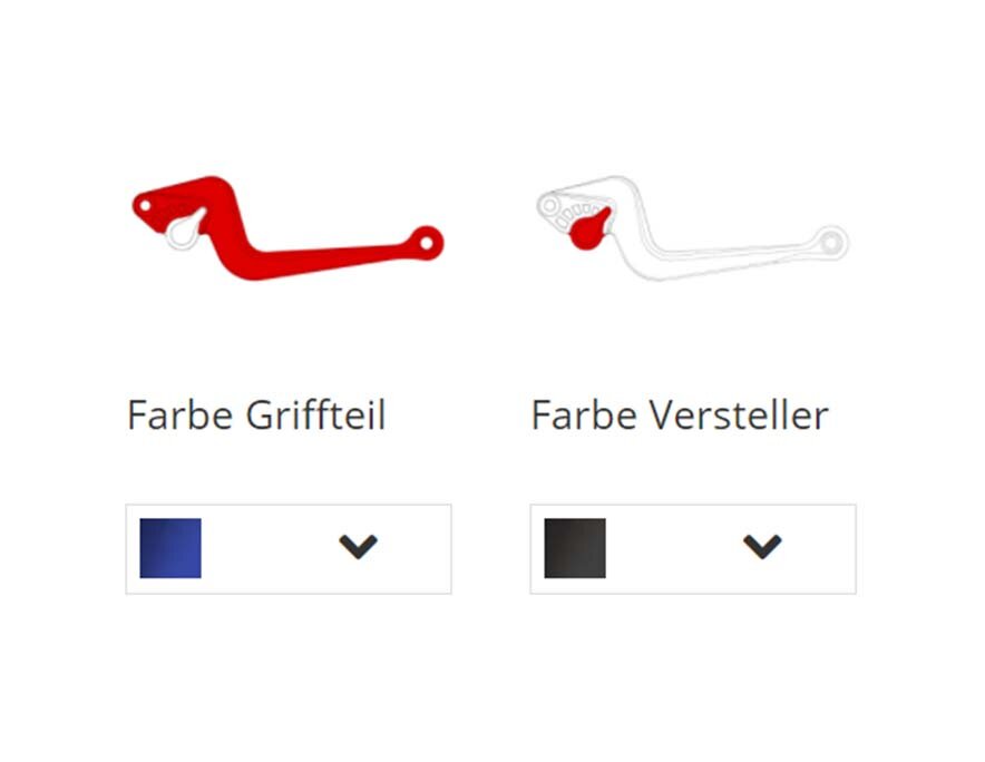 SIXTY6 brake lever and clutch lever configurator