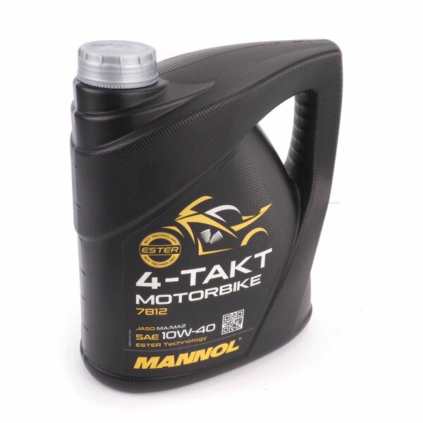 Mannol engine Oil MOTORBIKE SAE 10W-40  ESTER Technology 4L for Honda VFR 800 VTEC ABS RC46C 2012