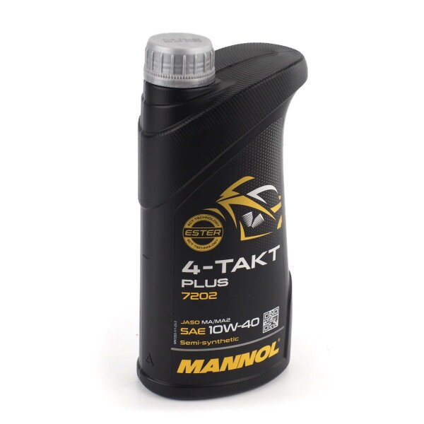 MANNOL 10W-40 4-Stroke Plus Motorcycle Oil 1L for Kawasaki ZZR 1400 ABS ZXT40A 2007