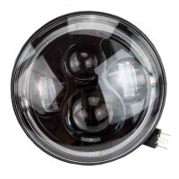 7 &quot; inch - 178 mm LED Headlight round with E-mark