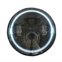 7 " inch - 178 mm LED Headlight round with E-mark