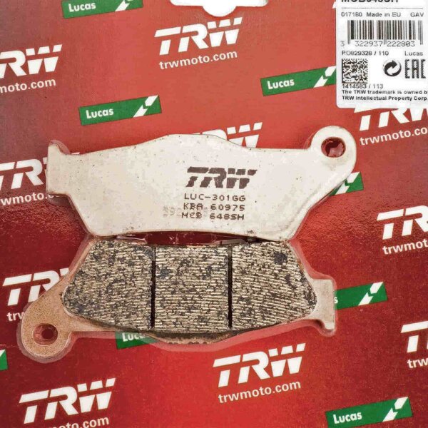 Rear Brake Pads Lucas TRW Sinter MCB648SH for KTM Adventure 790 2020