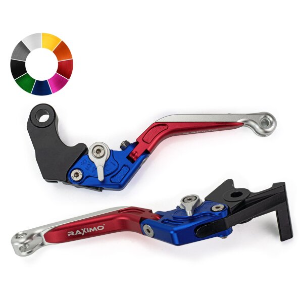 RAXIMO BCF brake lever clutch lever set long TÜV approved (only for Brembo brake pump)