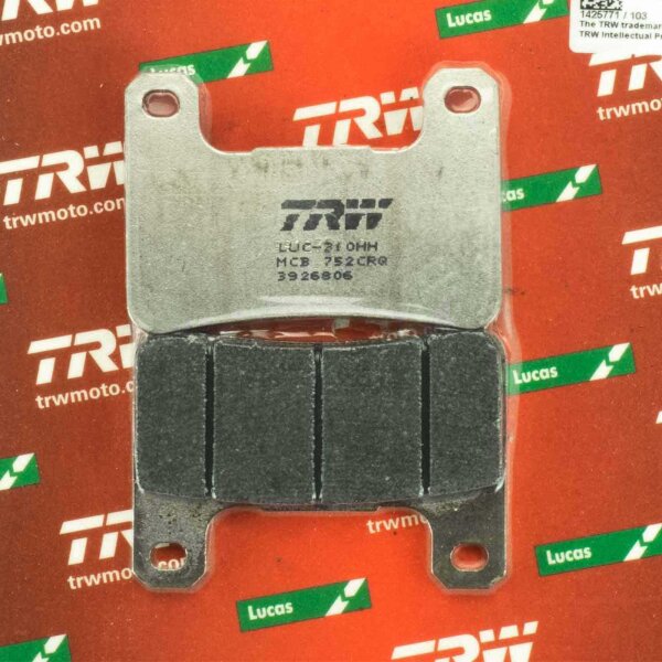 Racing Brake Pads front Lucas TRW Carbon MCB752CRQ for Kawasaki KLZ 1000 SE Versys ABS LZT00C 2024