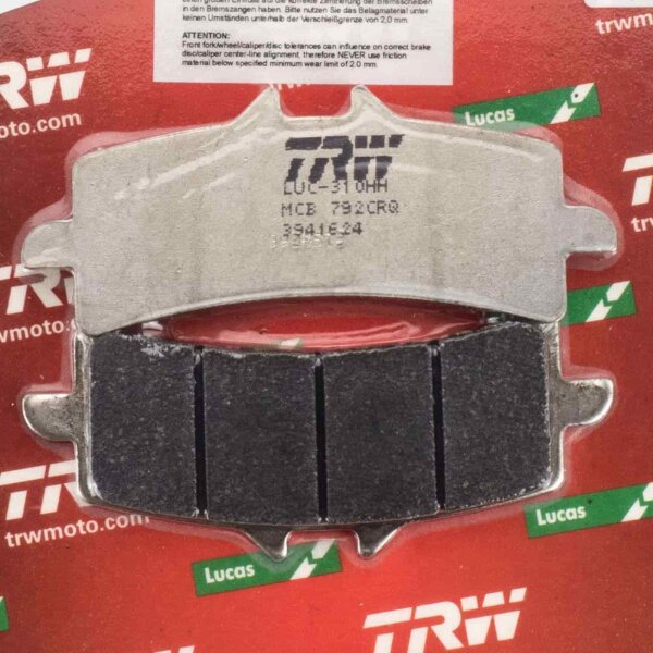 Racing Brake Pads front Lucas TRW Carbon MCB792CRQ for Benelli TNT 1130 Naked Tre TN 2006-2015