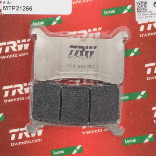 Racing Brake Pads front Lucas TRW Carbon MCB893CRQ for Honda CMX 1100 SC83 Rebel 2023