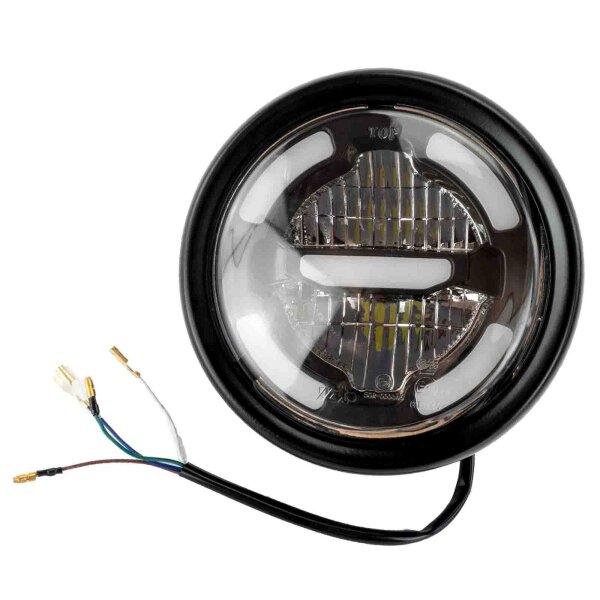 5,75 &quot; Zoll -LED Main Headlight with Case E-M for Honda CB 125 K2 1972-1975