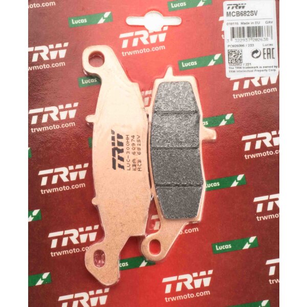 Left Front Brake Pads Lucas TRW Sinter MCB682SV for Kawasaki ER 5 500 C Twister ER500AC 2002