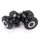 Black Bobbins Swingarm Spools 10 X 1,25mm for Kawasaki ZZR 1400 F ABS ZXT40E 2015