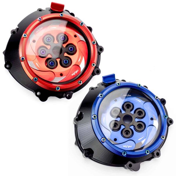 Aluminum CNC Clutch Cover with glass and upper clu for BMW HP4 1000 ABS (K10/K42) 2014