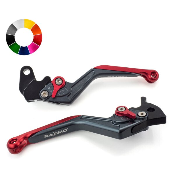 RAXIMO BCE Brake lever Clutch lever set long TÜV approved for Aprilia Shiver 750 GT RA 2011