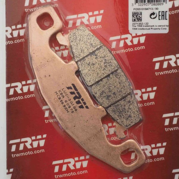 Brake Pads Rear Lucas TRW Sinter MCB569SH for Kawasaki ZZR 600 D ZX600D 1990