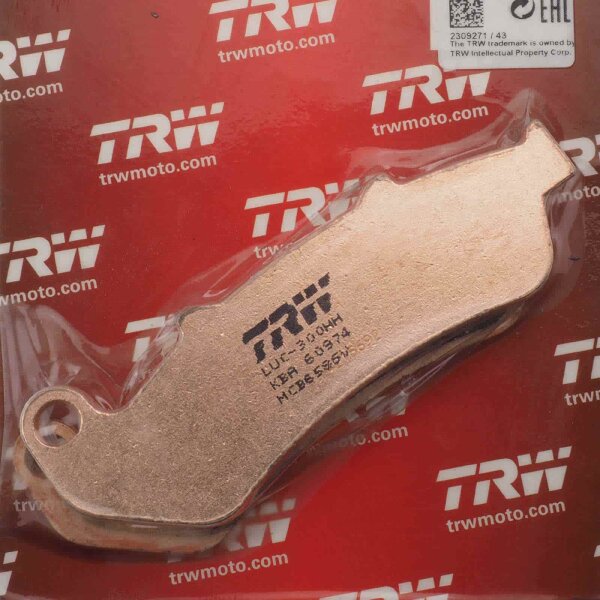 Front brake pad Sinter TRW MCB658SV for Honda CBR 1000 F Dual-CBS SC24 1998