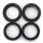 Fork seal ring set with dust cap 43 mmx 55,1mm x9,5mm x... for Kawasaki Ninja 1000 SX ZXT02K 2023