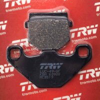 Rear brake pads TRW Lucas MCB519 for Model:  Aprilia Tuono 125 KC 2017
