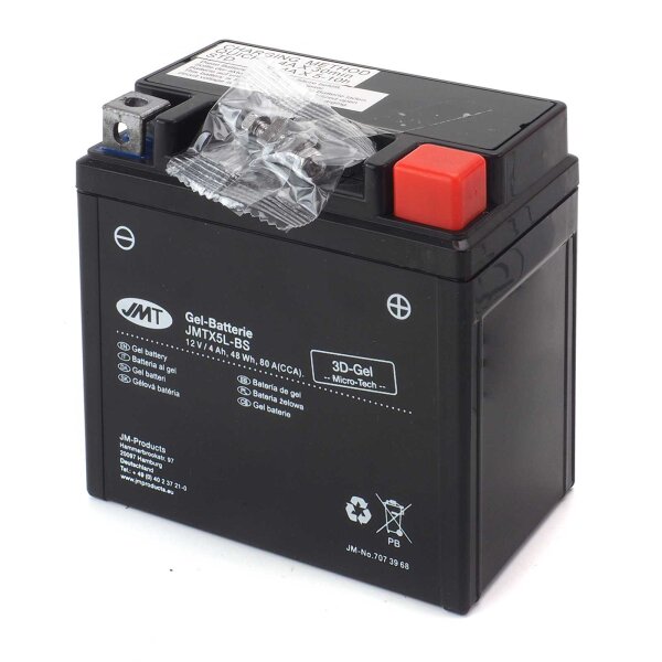 Gel Battery YTX5L-BS / JMTX5L-BS for Beta RR 125 AC Motard 2011-2015