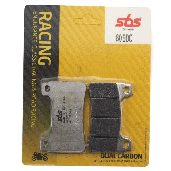 Racing brake pads front SBS Dual Carbon 809DC for Honda CBR 1000 RR ABS SC59 2014