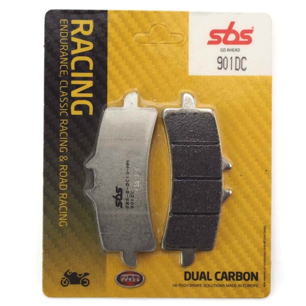 Racing brake pads front SBS Dual Carbon 901DC for KTM Duke 890 R 2023