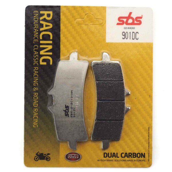 Racing brake pads front SBS Dual Carbon 901DC for Triumph Daytona 675 ABS H67 2016