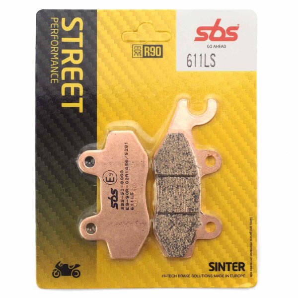 Rear Brake Pads SBS Sinter 611LS for Triumph Daytona 955 i T595 1997-1998