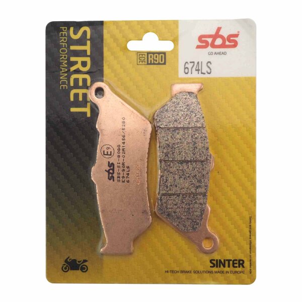 Rear brake pads sintered SBS 674LS for BMW R 1200 RT LC K52 2014-2018