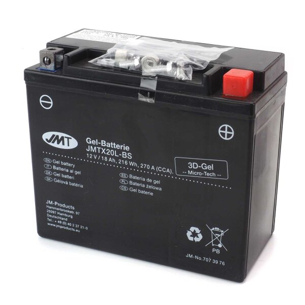 Gel Battery YTX20L-BS / JMTX20L-BS for Buell X1 1200 Lightning 1999-2002