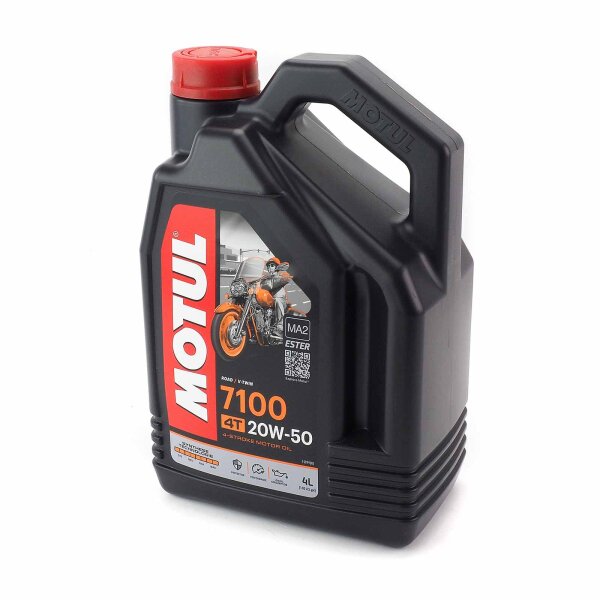 Engine oil 20W50 4T 4 litres Motul synthetic 7100 for Harley Davidson Sportster Iron 883 XL883N 2014