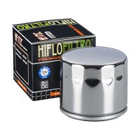 Chrome oil filter HIFLO HF172C for Model:  Harley Davidson Dyna Wide Glide 1340 FXWG 1985-1987