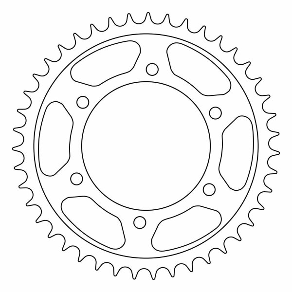 Rear sprocket steel 43 teeth for Yamaha MT-07 A ABS RM33 2022