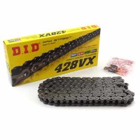 D.I.D X-ring chain 428VX/130 with clip lock for Model:  Yamaha R 125 A ABS RE40 2024