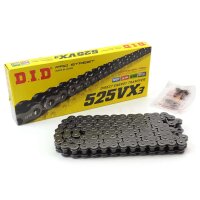 Motorcycle Chain D.I.D X-Ring525VX3/120 with rivet lock for model: Honda VT 600 C Shadow PC21 1991