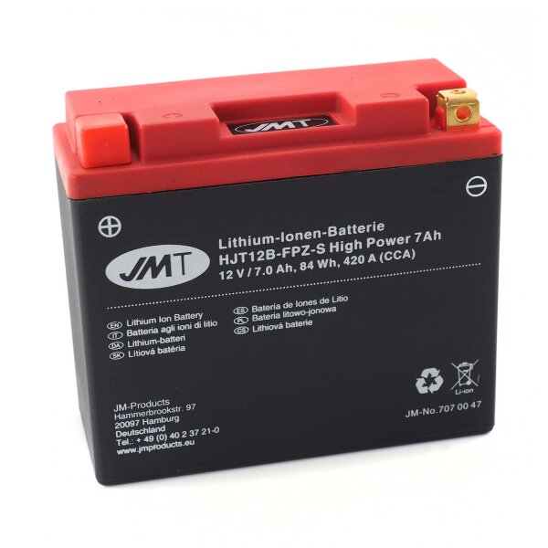 Lithium-Ion motorbike battery HJT12B-FPZ-S for Ducati 1198 (H7) 2010