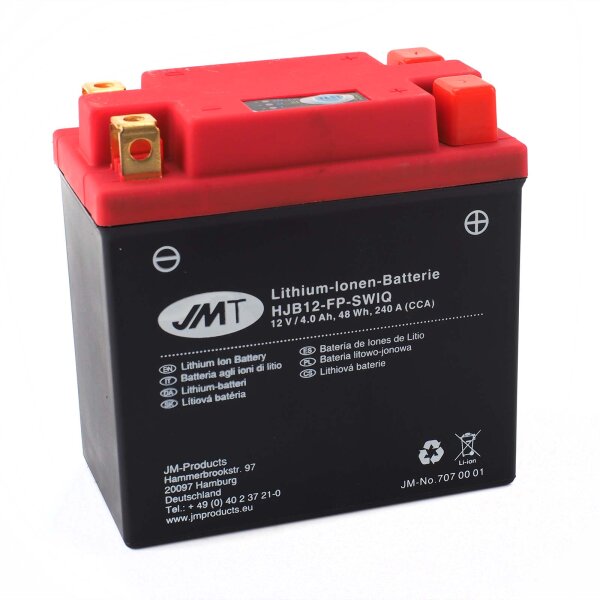 Lithium-Ion motorbike battery HJB12-FP for Honda CB 500 T Twin 1974-1976