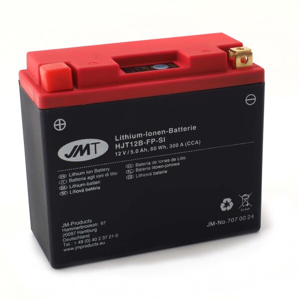 Lithium-Ion motorbike battery  HJT12B-FP for Ducati Multistrada 950 SW spoked wheel (AA) 2019