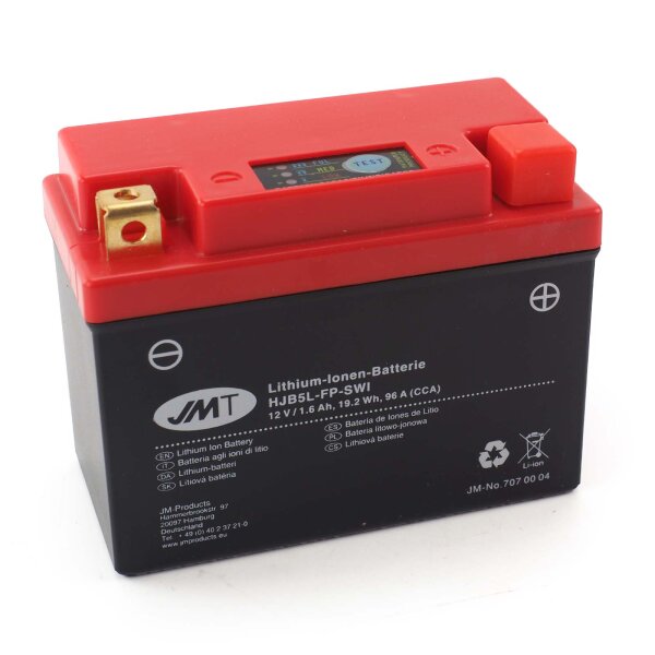 Lithium-Ion Motorcycle Battery  HJB5L-FP for Cagiva W8 125 125W8 1992-1999