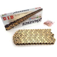 D.I.D X-ring chain G&amp;G 525ZVMX2/118 with rivet lock for model: Yamaha Tracer 9 GT ABS RN70 2024