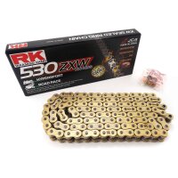 Chain RK XW-Ring GB530ZXW/110 open with rivet lock for Model:  Triumph Sprint 900 Trident T300A(372) 1996-1998