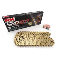 Chain from RK with XW-ring GB520ZXW/110 open with rivet lock for model: Kawasaki ZX 6RR 600 N Ninja ZX600N 2005-2006
