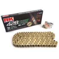 RK XW ring chain GB428XRE/142 open with clip lock for model: F.B Mondial SMX 125i Enduro 2022