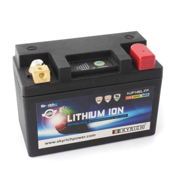 Lithium-Ion motorbike battery HJP14BL-FP for BMW F 650 GS ABS (E650G/R13) 2005