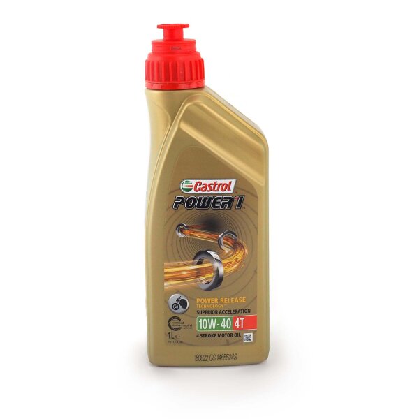 Engine oil Castrol POWER1 4T 10W-40 1l for Yamaha YZF-R 125 A ABS RE11 2015