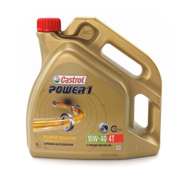 Engine oil Castrol POWER1 4T 10W-40 4l for Suzuki DL 650 A V Strom ABS WC70 2018
