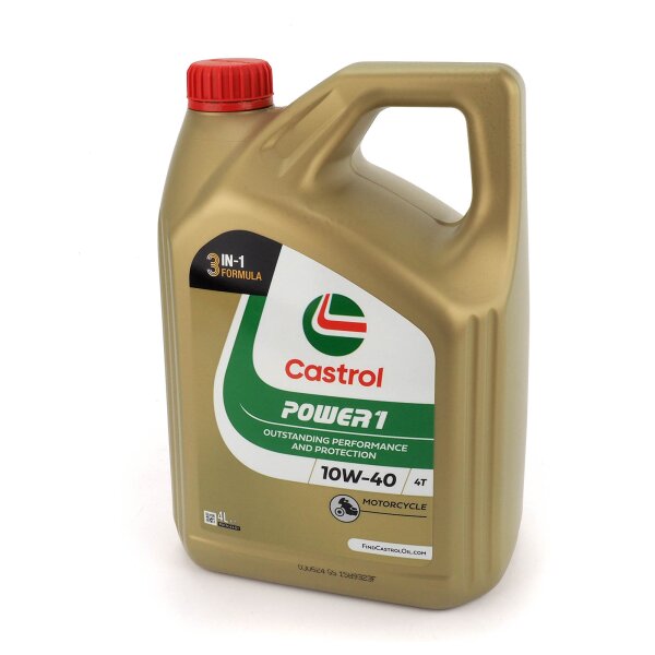 Engine oil Castrol POWER1 4T 10W-40 4l for Kawasaki ER 5 500 B Twister ER500A 2000