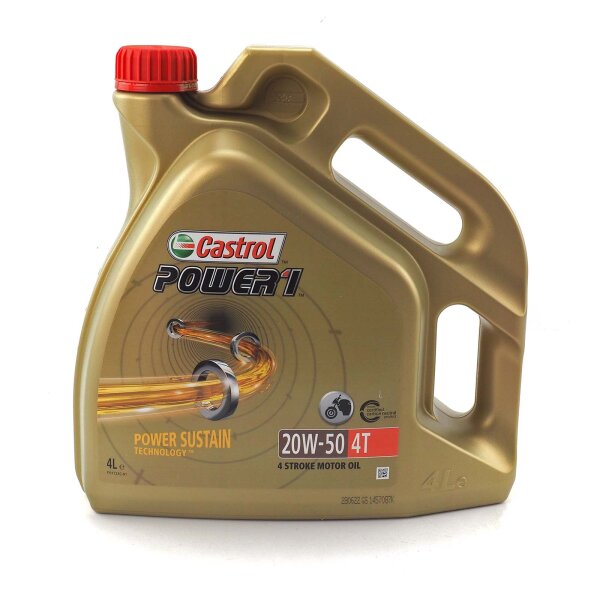 Engine oil Castrol POWER1 4T 20W-50 4l for Yamaha FZX 750 Fazer 2JE 1987-1989