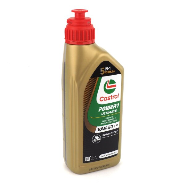 Engine oil Castrol POWER1 Racing 4T 10W-50 1l for Brixton Sunray 125 ABS (BX125R ABS) 2020