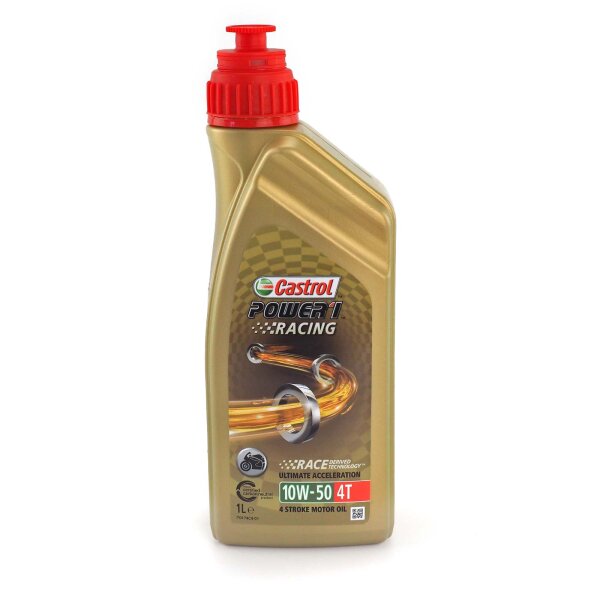 Engine oil Castrol POWER1 Racing 4T 10W-50 1l for Kawasaki ZZR 1400 H ABS ZXT40H 2017