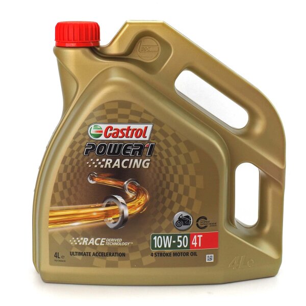 Engine oil Castrol POWER1 Racing 4T 10W-50 4l for Aprilia ETV 1000 Capo Nord ABS PS 2008