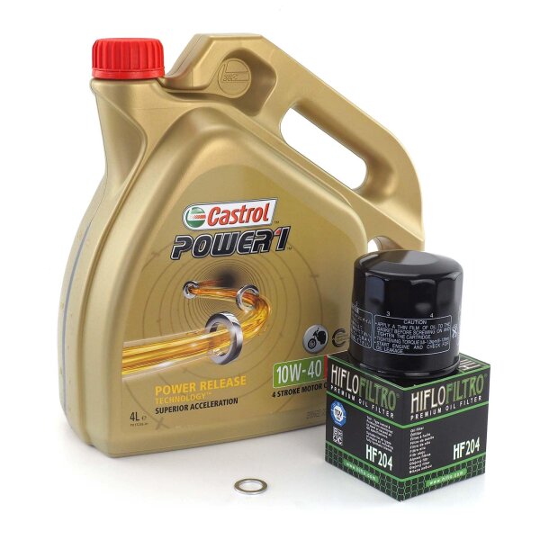 Castrol Engine Oil Change Kit Configurator with Oi for Honda CBR 500 R PC62 2023 for model:  Honda CBR 500 R PC62 2023