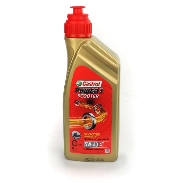 Engine oil Castrol Power1 Scooter 4T 5W-40 1l for Honda SH 300 i NF05 2015-2021