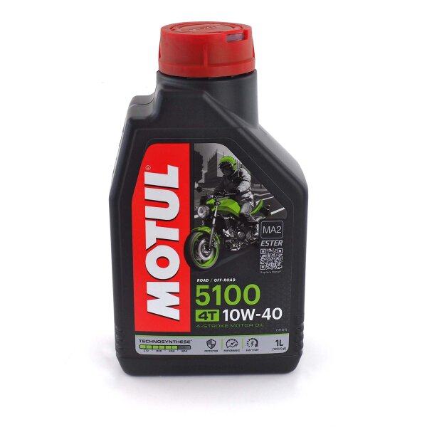 Engine oil MOTUL 5100 4T 10W-40 1l for Yamaha MT-09 Tracer ABS RN43 2017